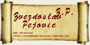 Zvezdoslav Pejović vizit kartica